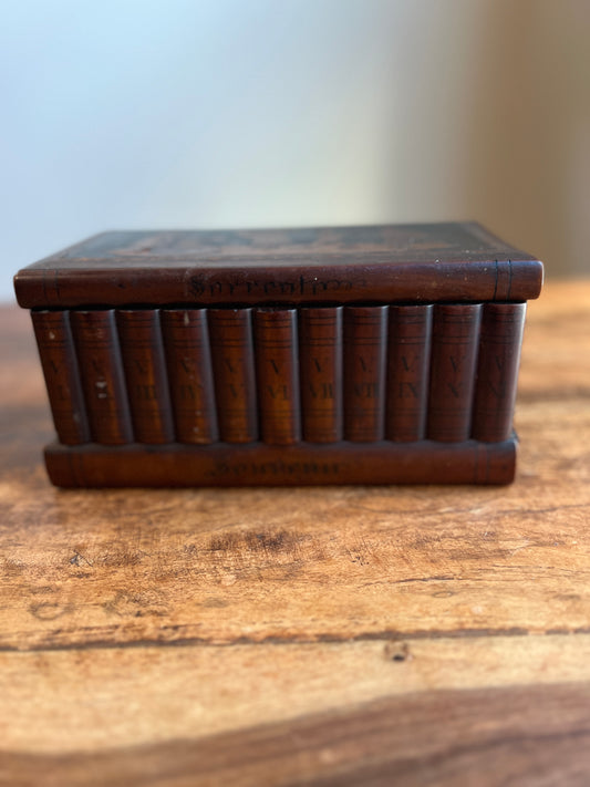 Antique Italian Wood Puzzle Box, 1800’s, Secret Compartment