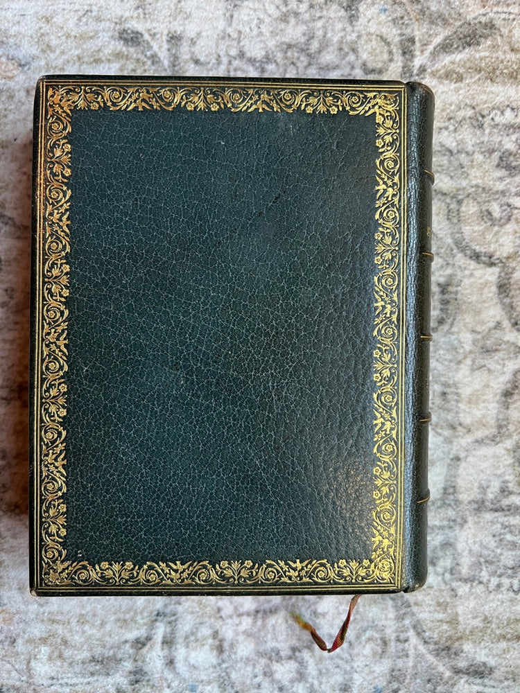 Sacre Coeur Antique French Green Leather Bound Missel Book, 1893