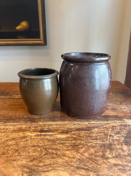 Antique French Brown Crock