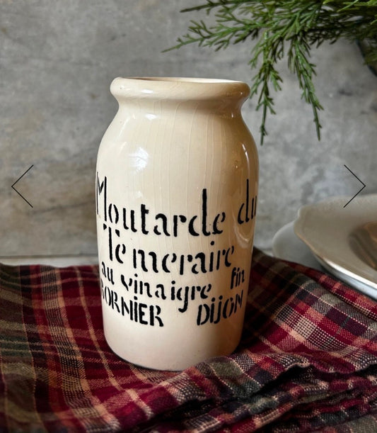 Vintage French Mustard Jar