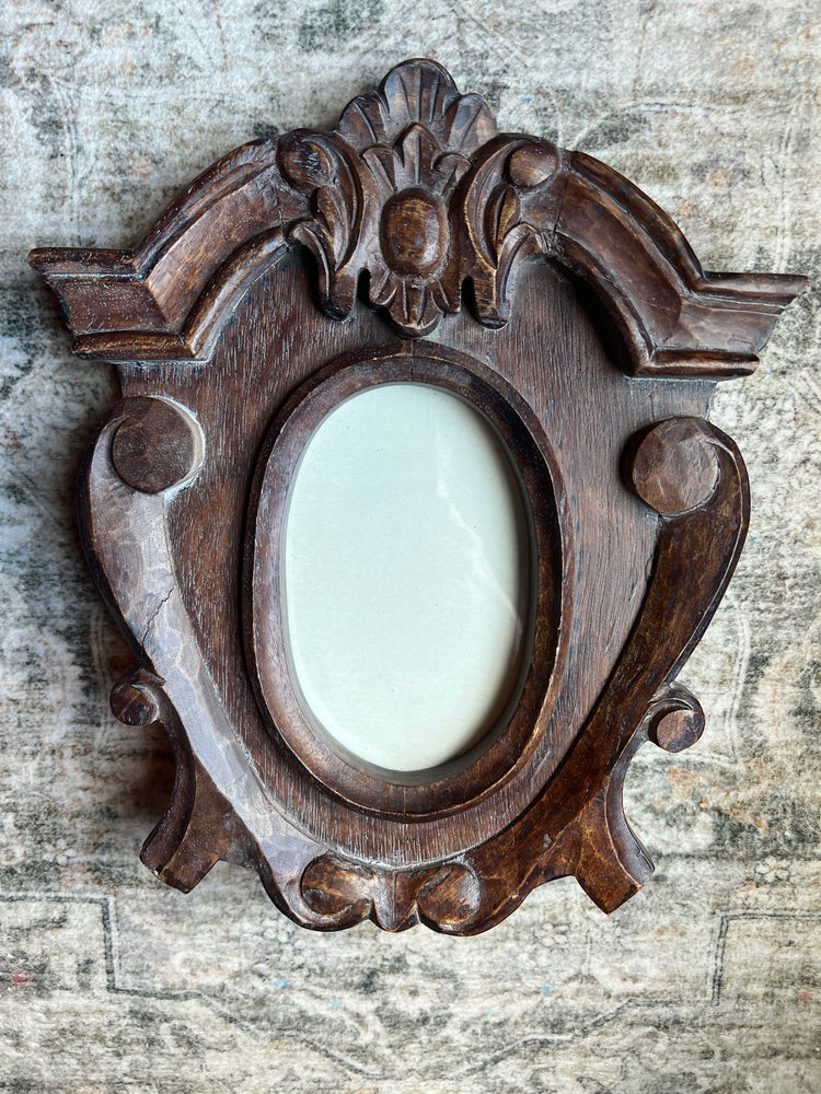 Vintage Carved Wood Frame