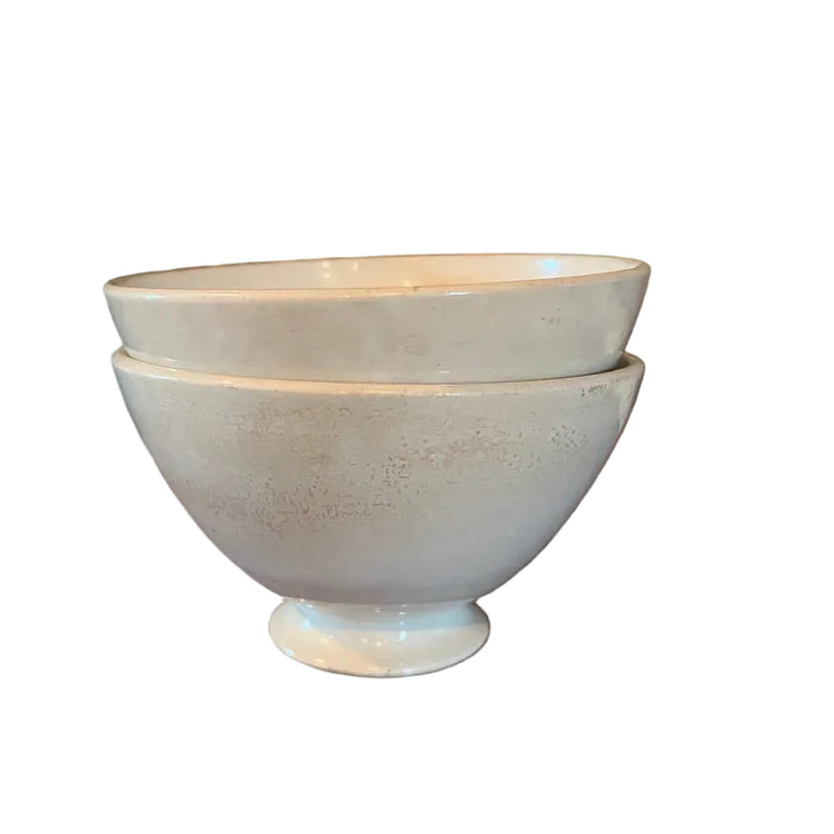 Vintage French Ironstone Cafe Au Lait Bowls