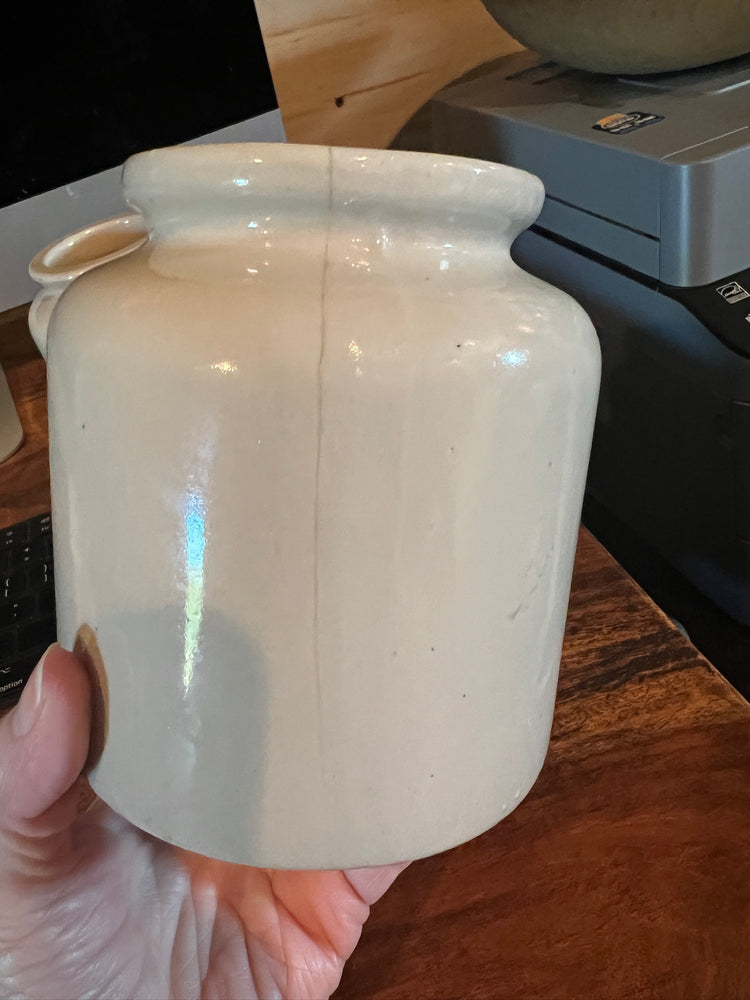 Antique Vintage French LAB Lagny Mustard Jar
