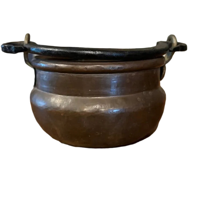 Antique Primitive Copper Cauldron