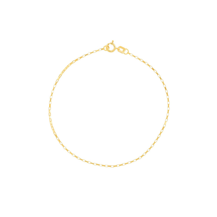 14K Gold Chain Link Bracelet