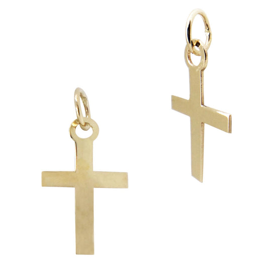 14K Gold Cross Charm
