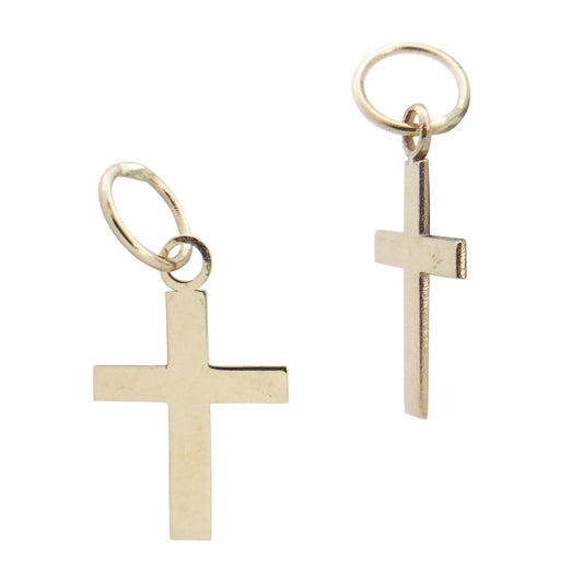 14K Gold Small Cross Charm