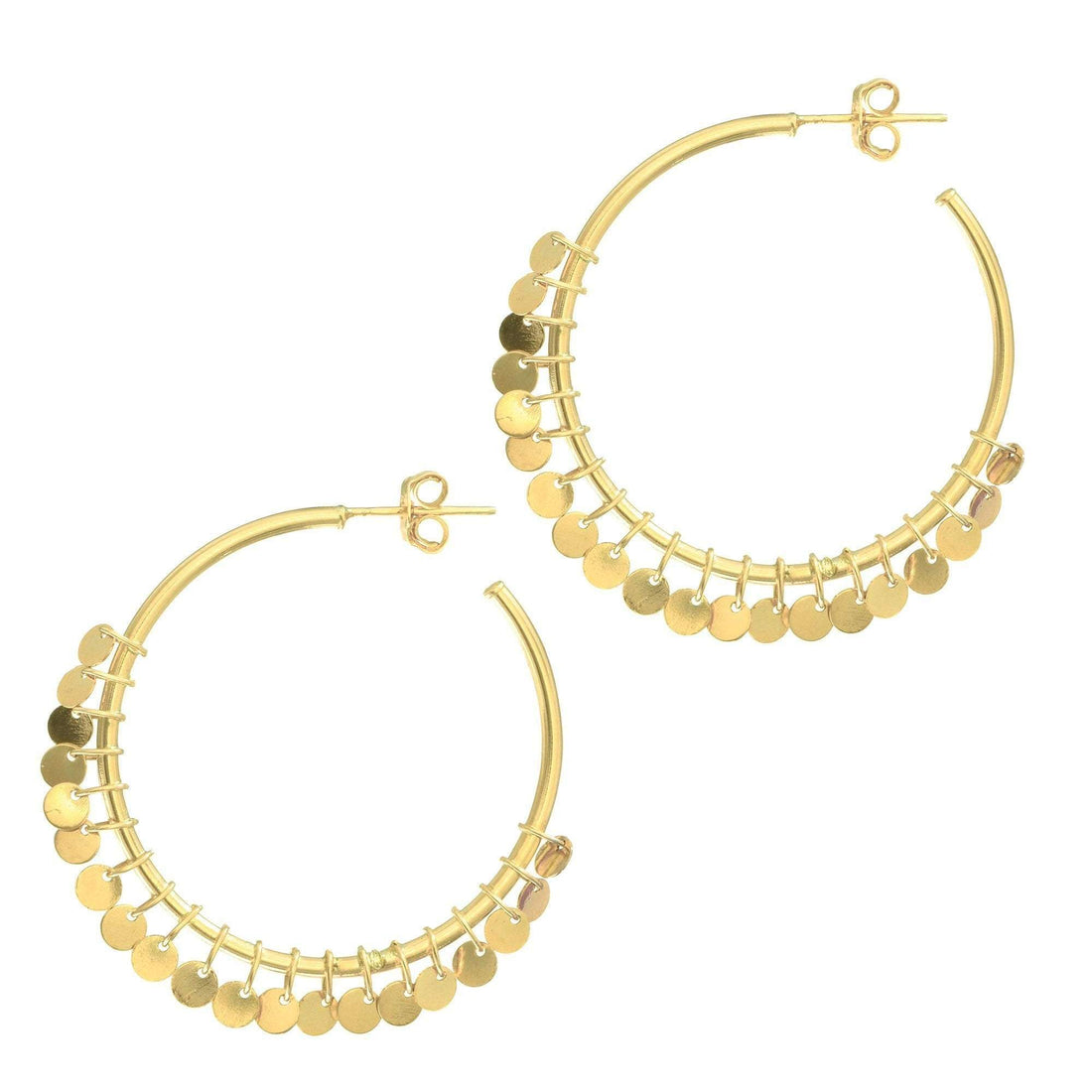 14K Gold Boho Shaker Hoop Earrings | AVIE Fine Jewelry – AVIE Collection
