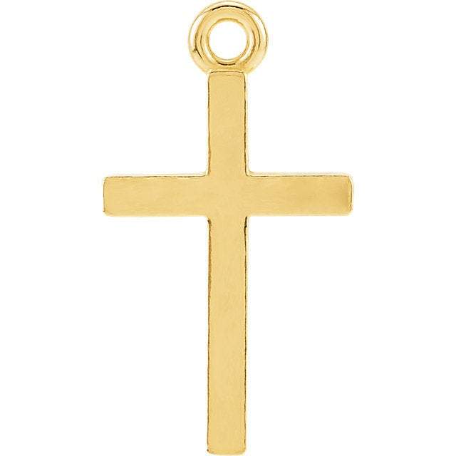 14K Gold Cross Charm | Hoop Add On | Avie Fine Jewelry