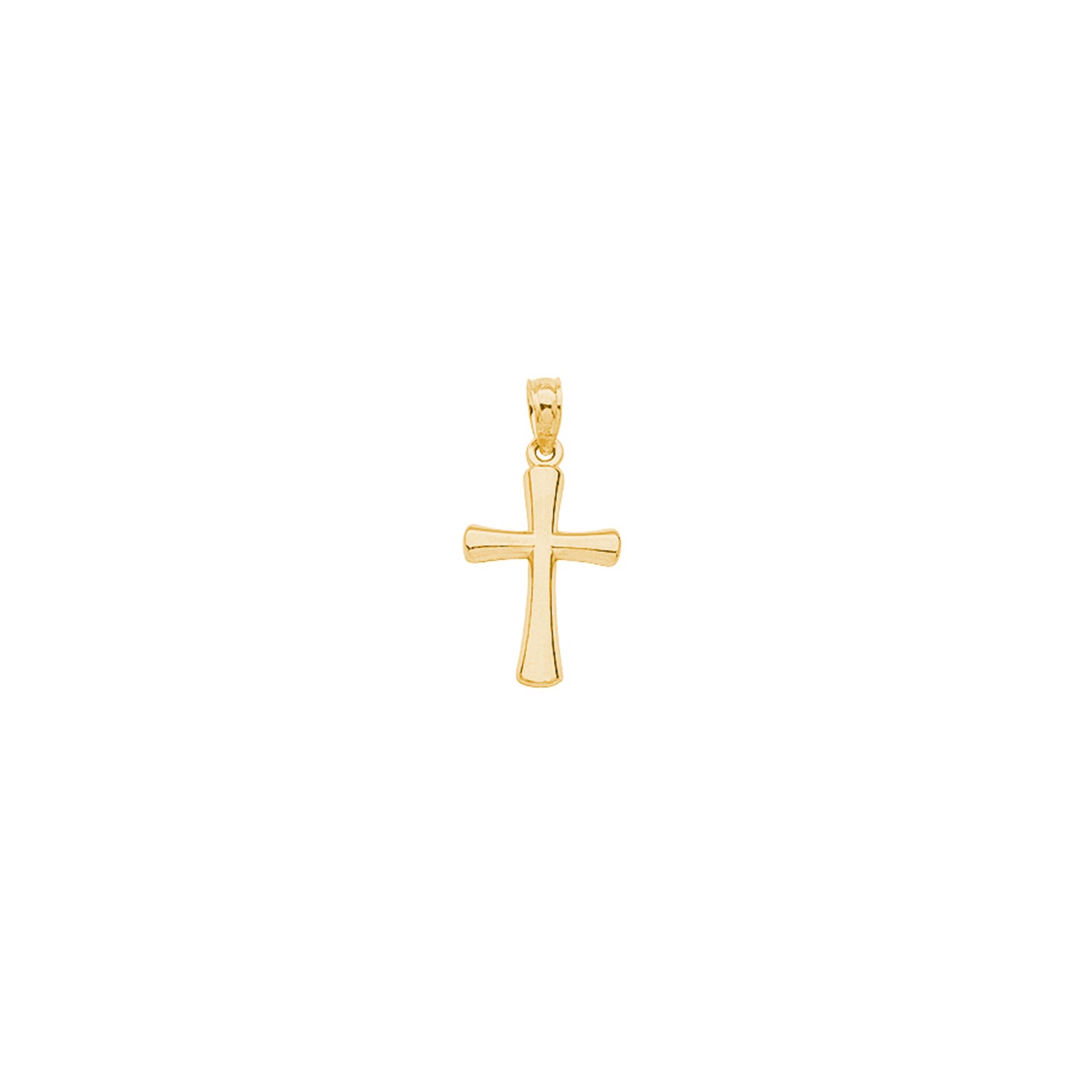 14K Small Gold Cross Charm | AVIE Fine Jewelry