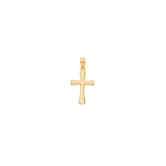 14K Small Gold Cross Charm | AVIE Fine Jewelry