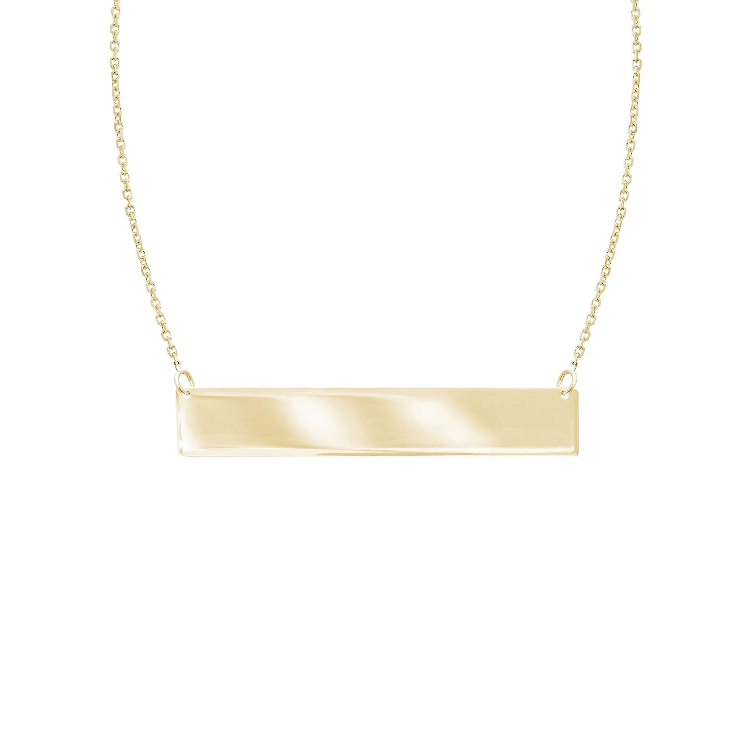 14K Gold Bar Necklace | Avie Fine Jewelry