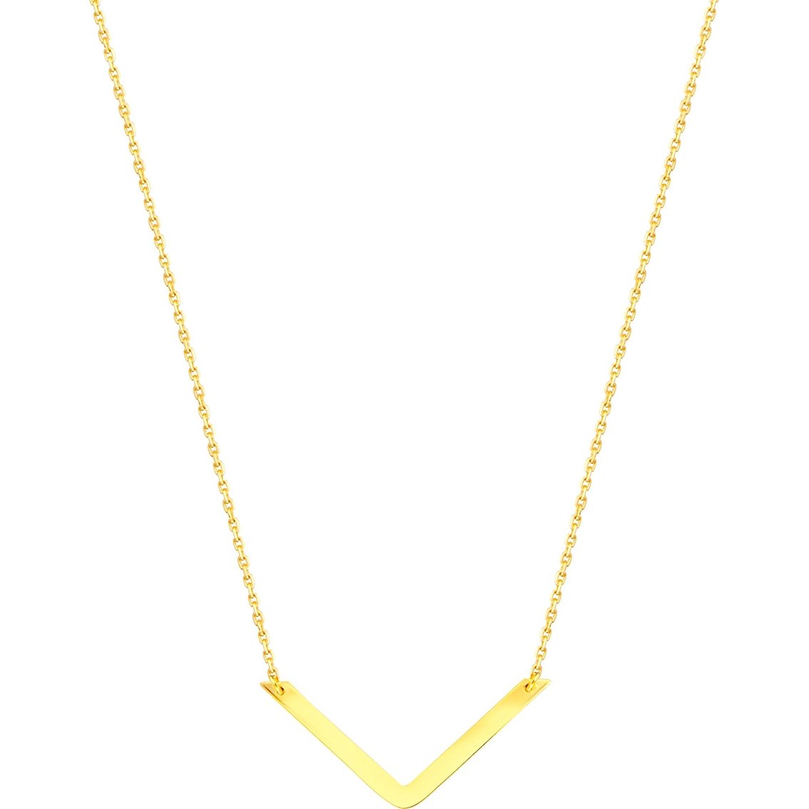 14K Gold Chevron Necklace | Avie Fine Jewelry