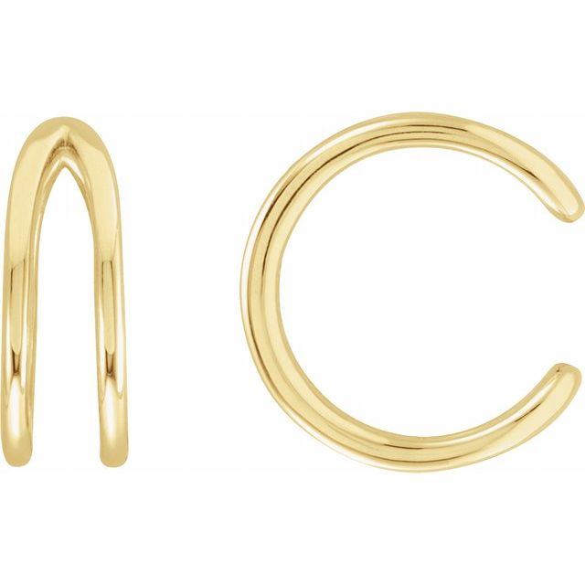 14K Gold Double Band Ear Cuff | Avie Fine Jewelry by Avery Blake