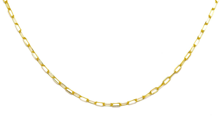 14K Gold Paperclip Link Chain Necklace | Avie Fine Jewelry