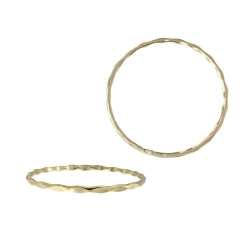 Almost There 14K Gold Hammered Stacking Ring | Avie Fine Jewelry