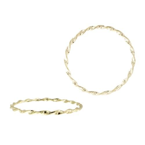 Almost There 14K Gold Twisted Stacking Ring | Avie Fine Jewelry