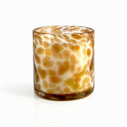 Gilded Prosperity Wooden Wick Candle | Luxury Home Fragrances