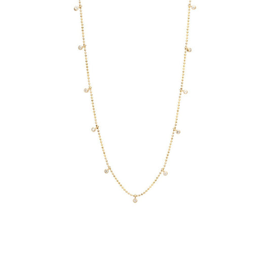 14K Gold Diamond Dangles Necklace | Avie Fine Jewelry