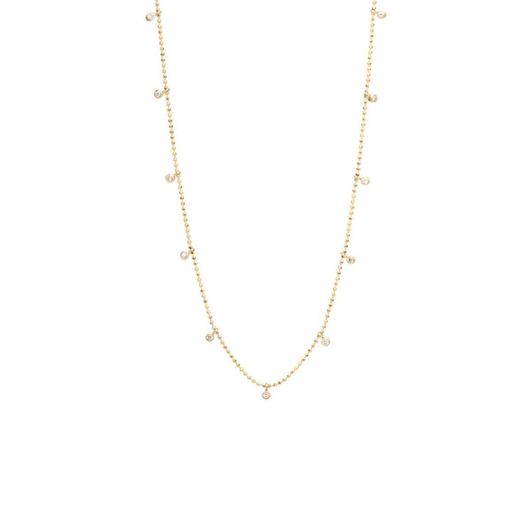14K Gold Diamond Dangles Necklace | Avie Fine Jewelry